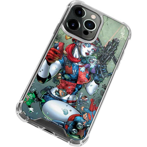 DC Comics Harley Quinn Little Black Book Cover#47 New 52 Art by Jim Lee iPhone 15 Pro Clear Case